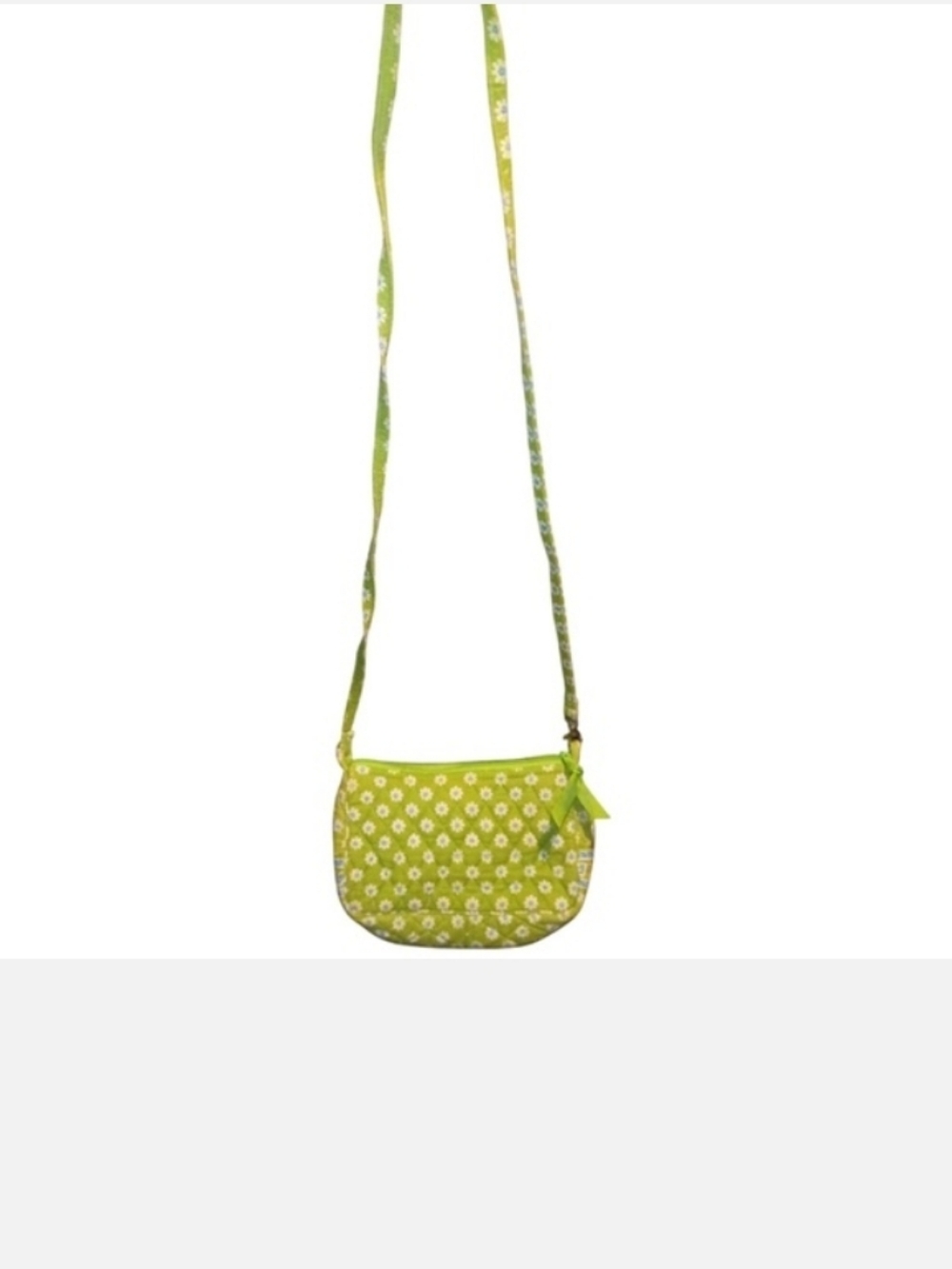 Vera Bradley Lime Green Daisy Crossbody Bag